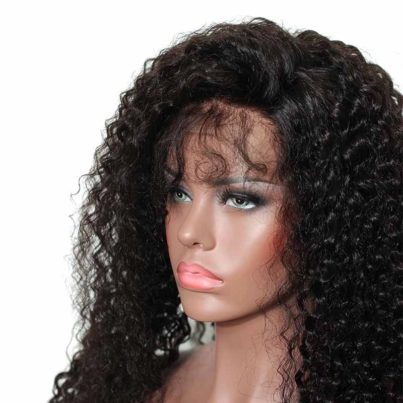 Remy Lace Front Wigs Human Hair Wigs Natural Black Color 200% Density Wigs Pre Plucked Natural Baby Hair Around