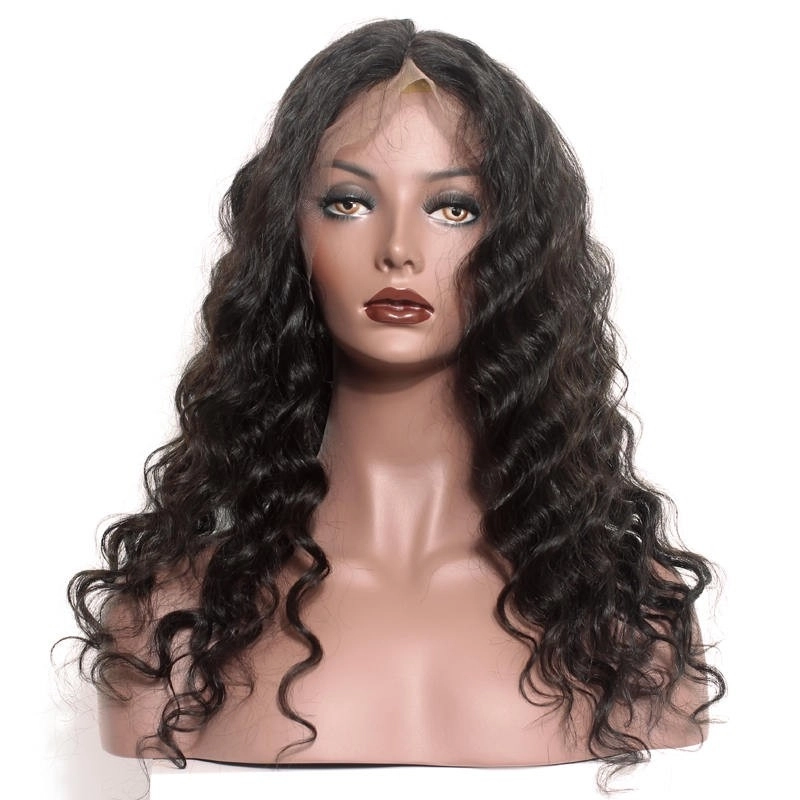 Human Hair Wigs Loose Wave 360 Lace Wigs Brazilian Remy Hair  Hair With Natural Hairline Hidden Knots