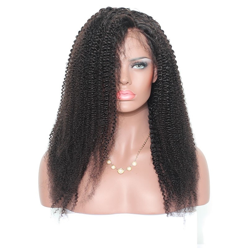 Curly Lace Wig 360 Lace Wigs Brazilian Afro Kinky Curly Human Hair 150% Density Pre Plucked Natural Hair Line