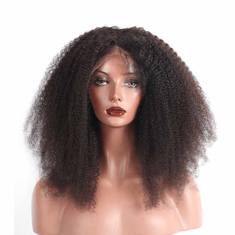 Lace Front wig Human Hair Brazilian Afro Kinky Curly Natural Hair Line Wigs With Natural Baby Hair