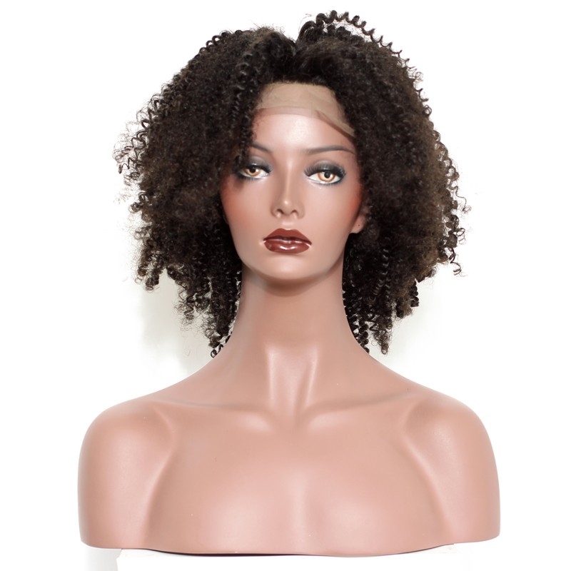 Natural Afro Kinky Hair Human Hair Real Full Lace Wigs Natural Black Full Lace Human Hair Wigs