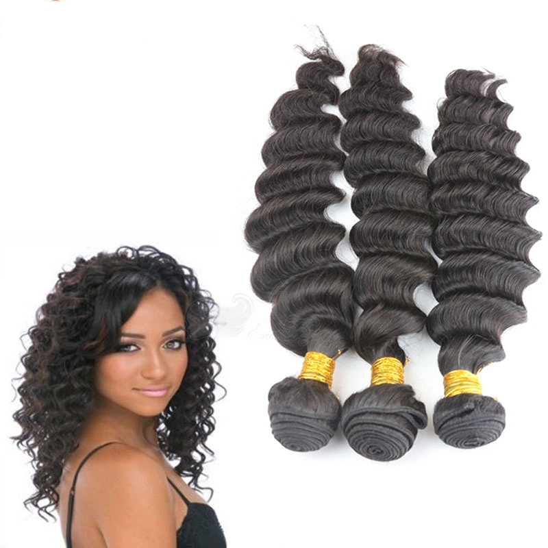 3pcs lot 100g Unprocessed 8A Grade brazilian Remy Hair Extensions 3 Bundles Deep Wave Human Hair Weft fast shipping