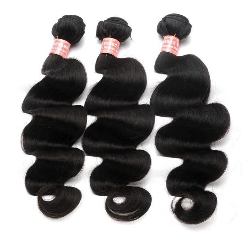 Body Wave Brazilian Human Hair Extensions Weave 3 Bundles