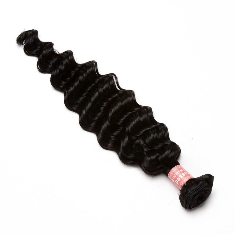 Deep Wave Brazilian Hair Weave Bundles For Sale 1 Pcs 8A Hair Products Curly Human Hair Extensions