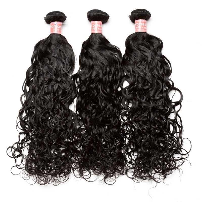 Brazilian Human Hair 1 Pcs Water Wave Brazilian Hair Weave Bundles 8A Beauty Hair Products Human Hair Extensions