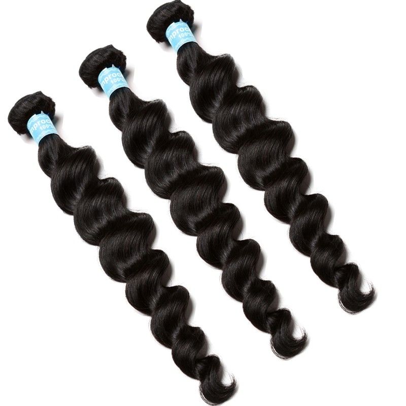 Good Loose Wave Brazilian Remy Hair 1 Pcs Brazilian Hair Weave Bundles 8A Hair Products Curly Human Hair Extensions