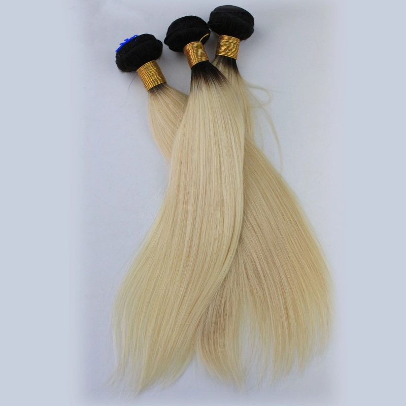 Blonde Brazilian Hair Straight 3 Bundle Deals 1BT613 Blonde Remy Hair Platinum Blonde Remy Hair Honey Blonde Brazilian Hair