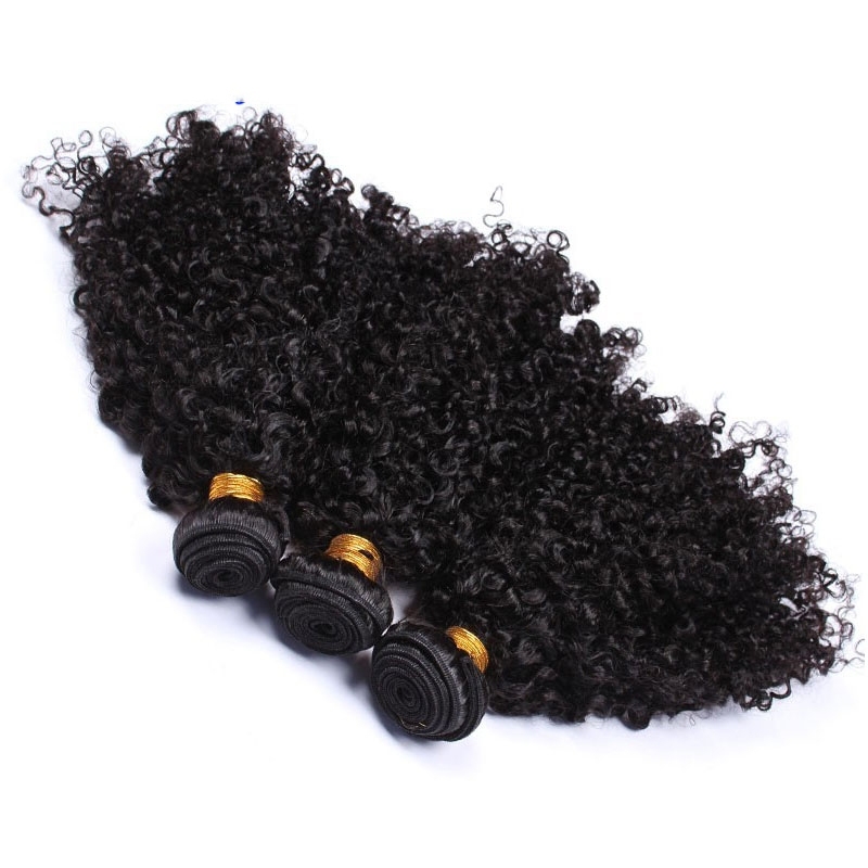 Best Kinky Curly Brazilian Remy Hair 1 Pcs Brazilian Hair Weave Bundles 8A Hair Products Curly Human Hair Extensions