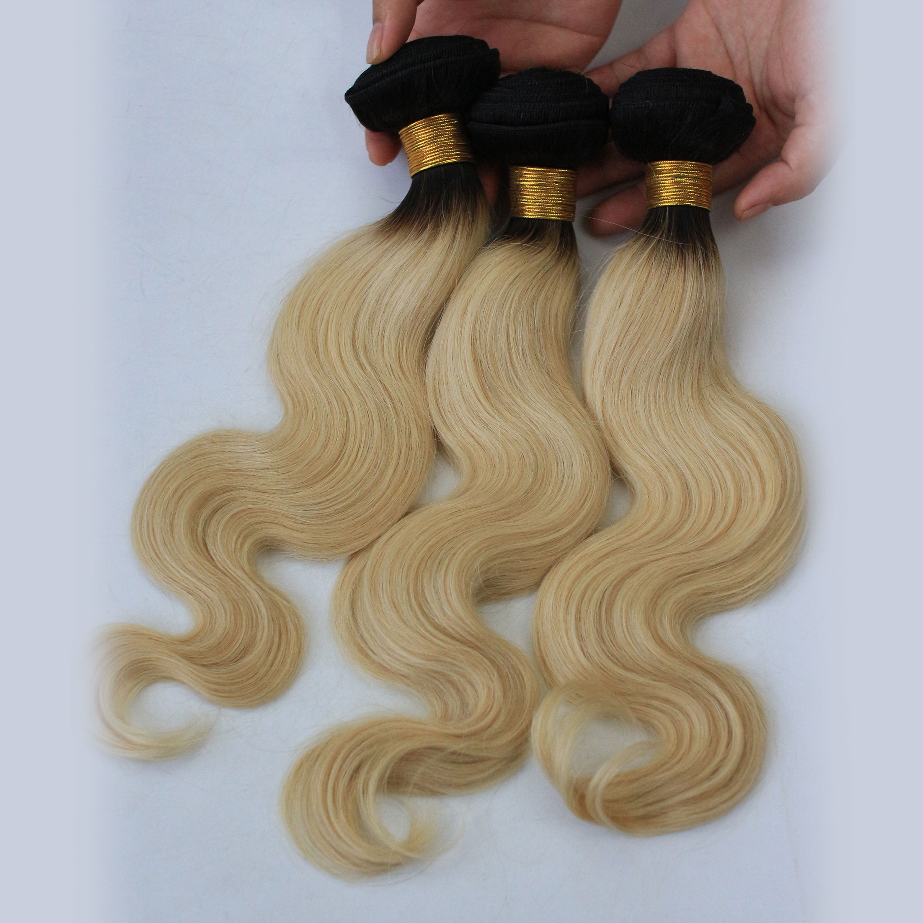 Blonde Brazilian Hair Body Wave 3 Bundle Deals 1BT613 Blonde Remy Hair Platinum Blonde Remy Hair Honey Blonde Brazilian Hair
