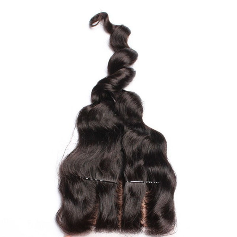 Natural Color Loose Wave Brazalian Remy Hair Silk Base Top Closure Piece With Scalp 4x4inchs