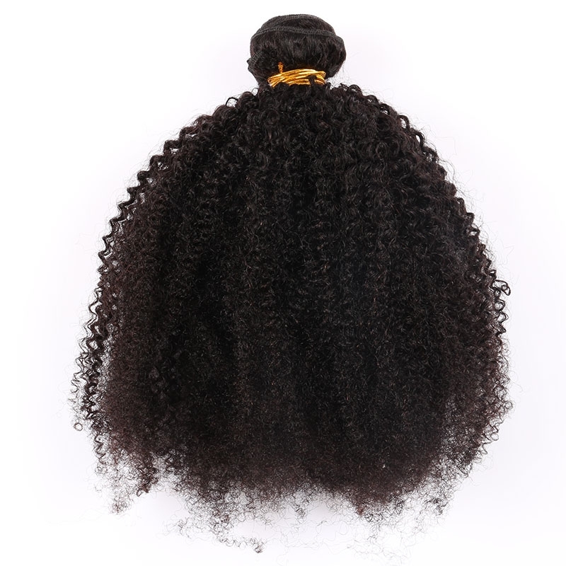 3 Bundles Mongolian Afro Kinky Curly Weave Human Hair Extensions Honey Products Non Remy Natural Color Hair Weaving Bundles 3Pcs/Lot