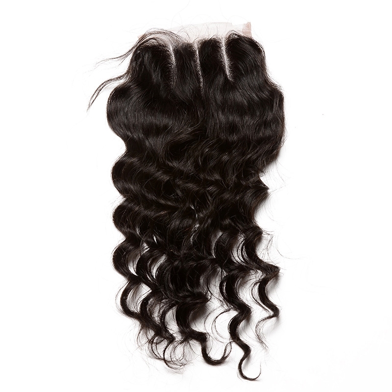 Loose Wave 4x4 Lace Closure With Baby Hair Free Part Brazilian Remy Hair