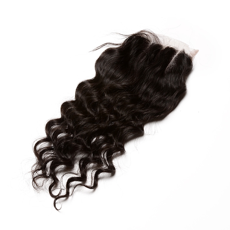 Loose Wave 4x4 Lace Closure With Baby Hair Free Part Brazilian Remy Hair