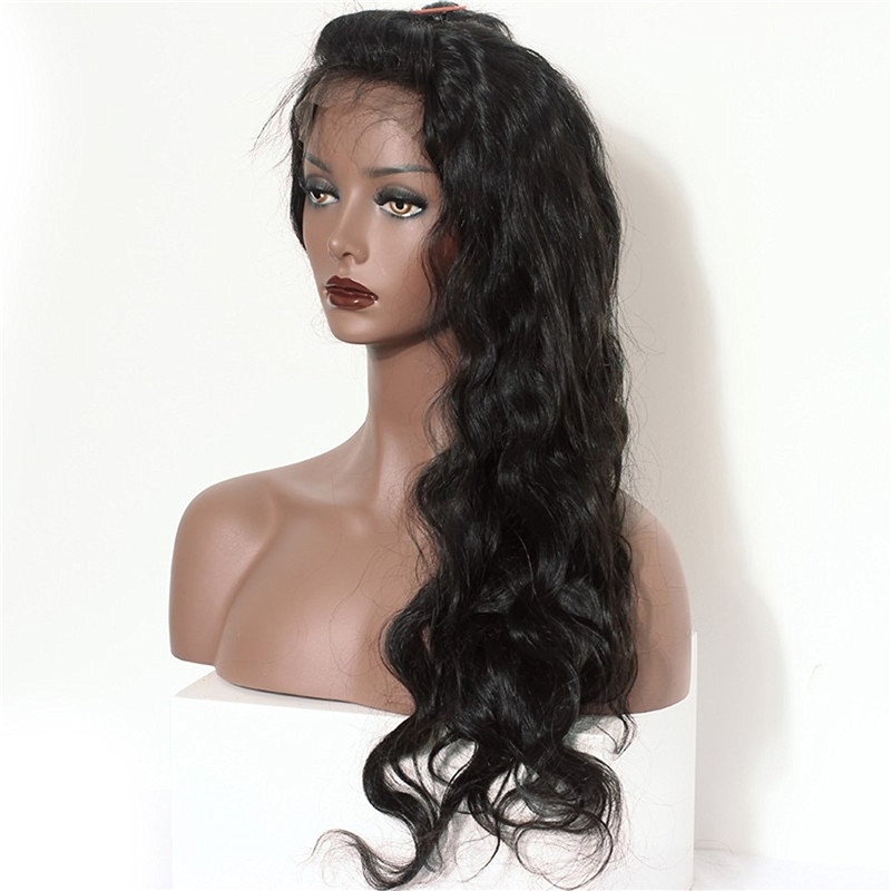 300% Density Lace Front Human Hair Wigs Body Wave Brazilian Remy Human Hair Glueless Front Lace Wig Human Hair for Black Women Natural Color