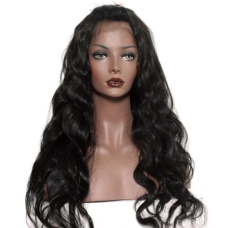 300% Density Lace Front Human Hair Wigs Body Wave Brazilian Remy Human Hair Glueless Front Lace Wig Human Hair for Black Women Natural Color