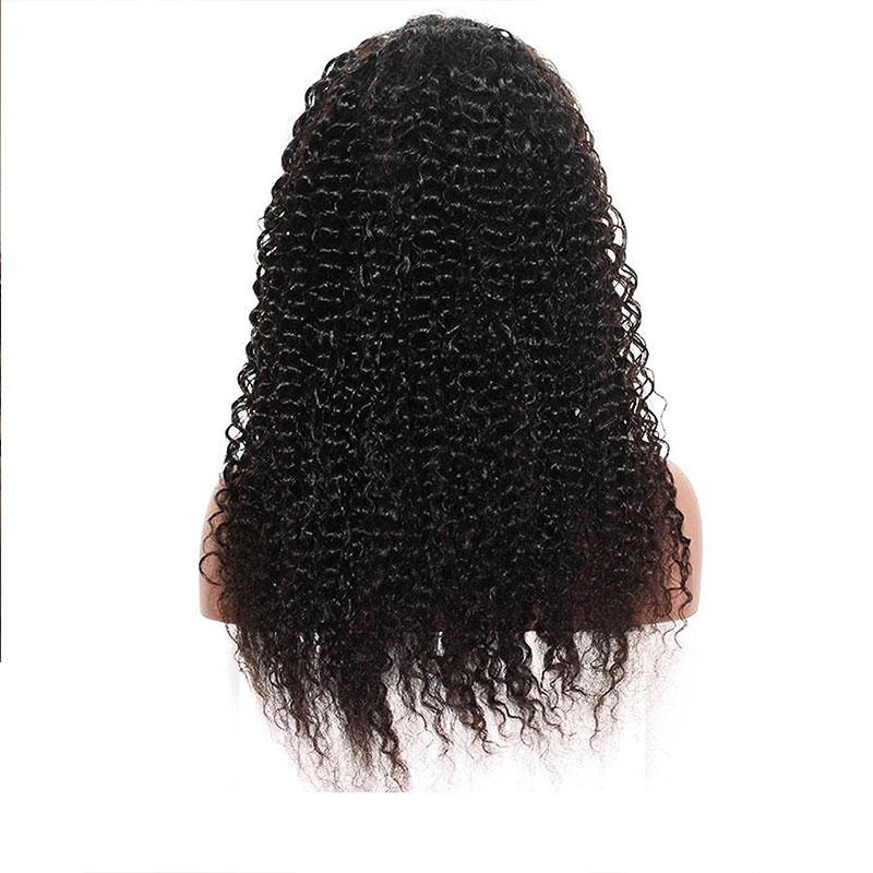 360 Lace Wig 180% 10A Brazilian Human Hair Wigs Deep Curly Free Part Wig with Baby Hair for Women