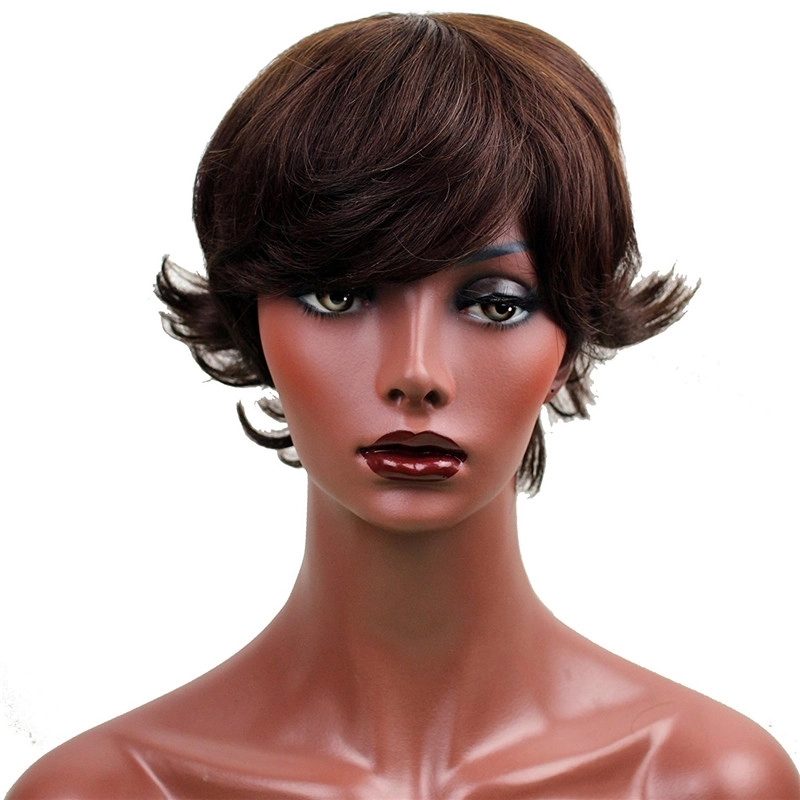 Remy Indian Hair Short Real Hair Wigs Human hair Wigs for Women