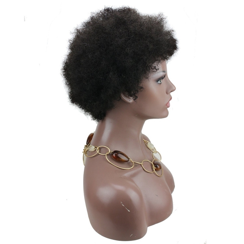 Straight Short Wig Brazilian Remy Human Hair 130% Density Short Full Wig for Women
