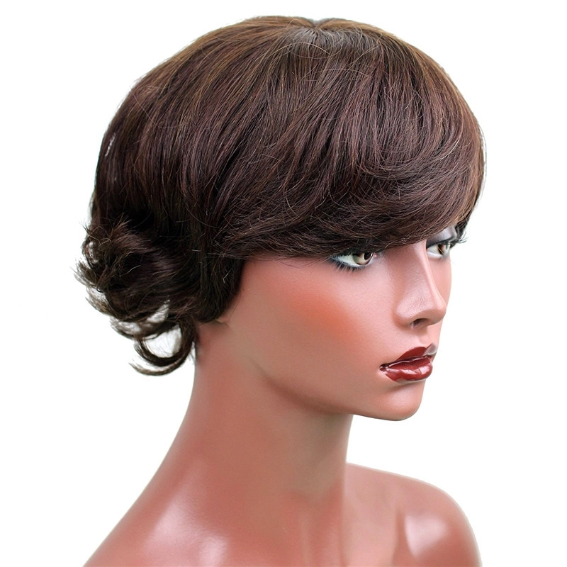 Remy Indian Hair Short Real Hair Wigs Human hair Wigs for Women