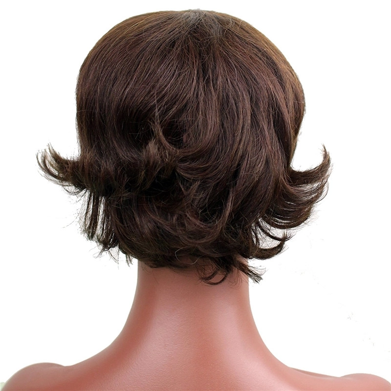 Remy Indian Hair Short Real Hair Wigs Human hair Wigs for Women