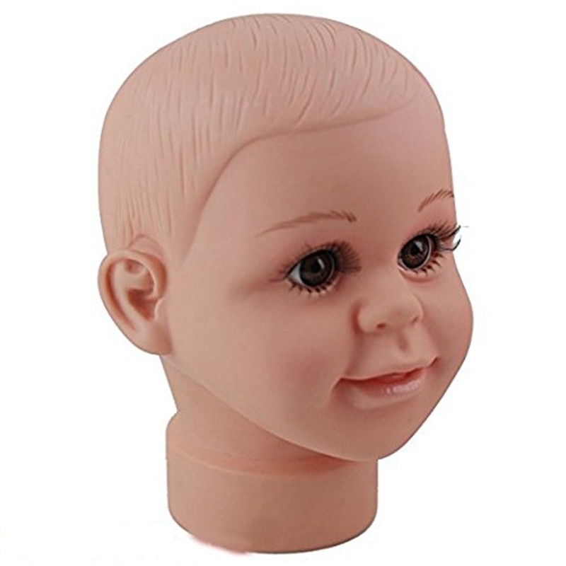 Children Mannequin Manikin Head for Wig Hats Display Show Stand Model Mannequins (Big)