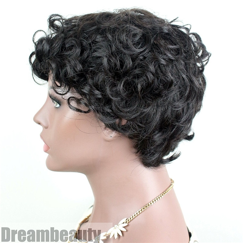 Brazilian Hair Full Wigs Short Curly Wigs Low Price Wig