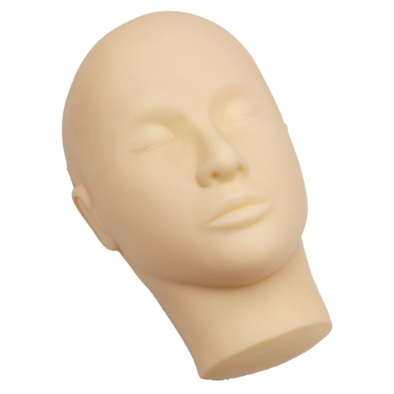 Mannequin Face Head for Practicing Eyelash Extensions Applying False Lash Strip Face Painting (1 pc Mannequin Head)