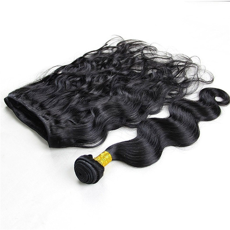 Best Human Hair Weave Unprocessed Brazilian Hair Extensions for Thin Hair Black Body Wave