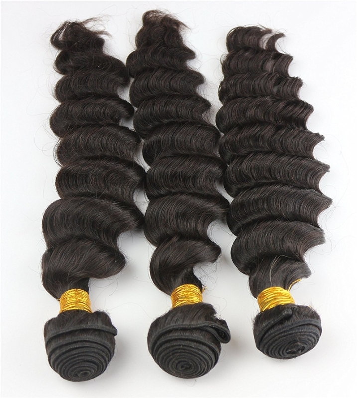 Hair Extension Hairdo Bundles of Hair Deep Wave Brazilian Hair Weave Style