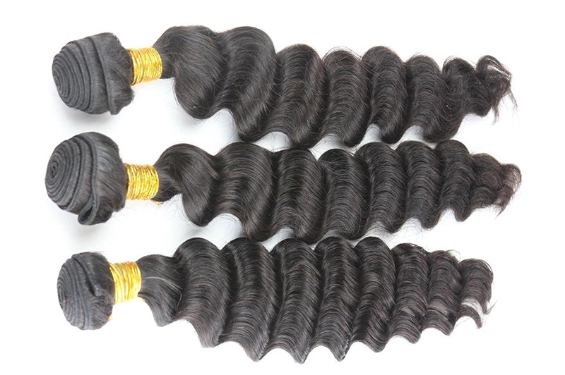 Hair Extension Hairdo Bundles of Hair Deep Wave Brazilian Hair Weave Style