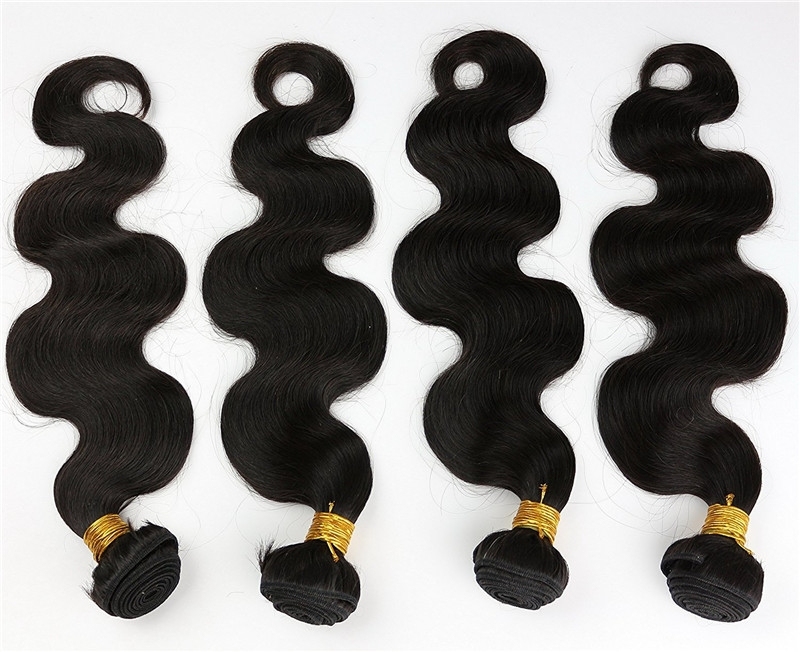 Body Wave Bundles of Hair Extensions for Sale Brazilian Remy Hair Weft 3.5oz/pc 1B