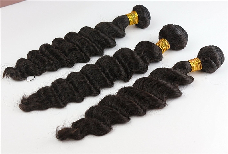 Hair Extension Hairdo Bundles of Hair Deep Wave Brazilian Hair Weave Style