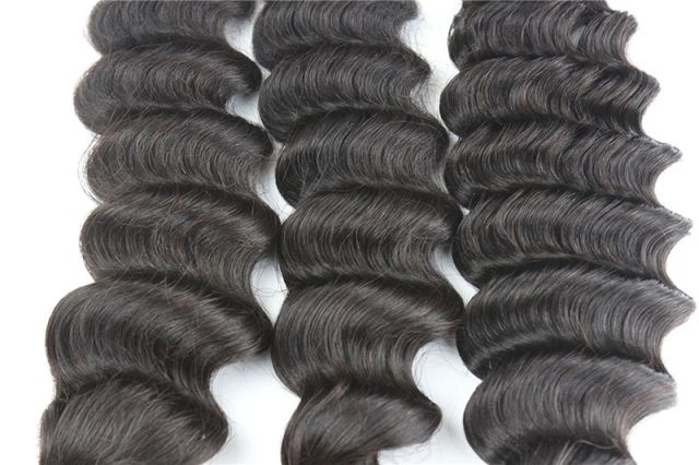 Hair Extension Hairdo Bundles of Hair Deep Wave Brazilian Hair Weave Style