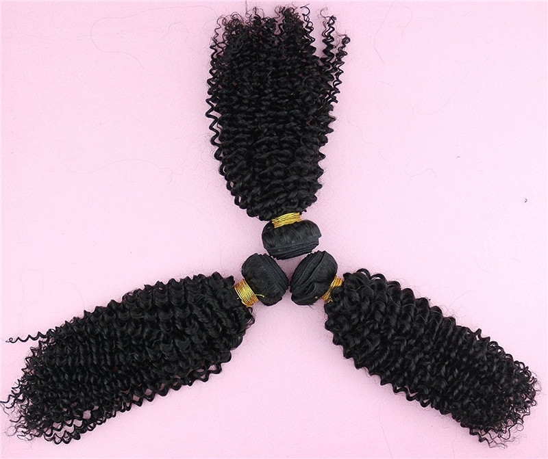 Indian Hair Curly Hair Weave Wholesale Human Hair Thick Hair Extension