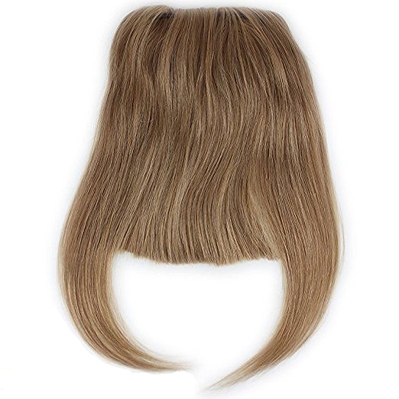 27 # Clip-in Front Hair Bangs Full Fringe Short Straight Hairpieces Brazilian Virgin Human Hair Extensions for women 6-8inch