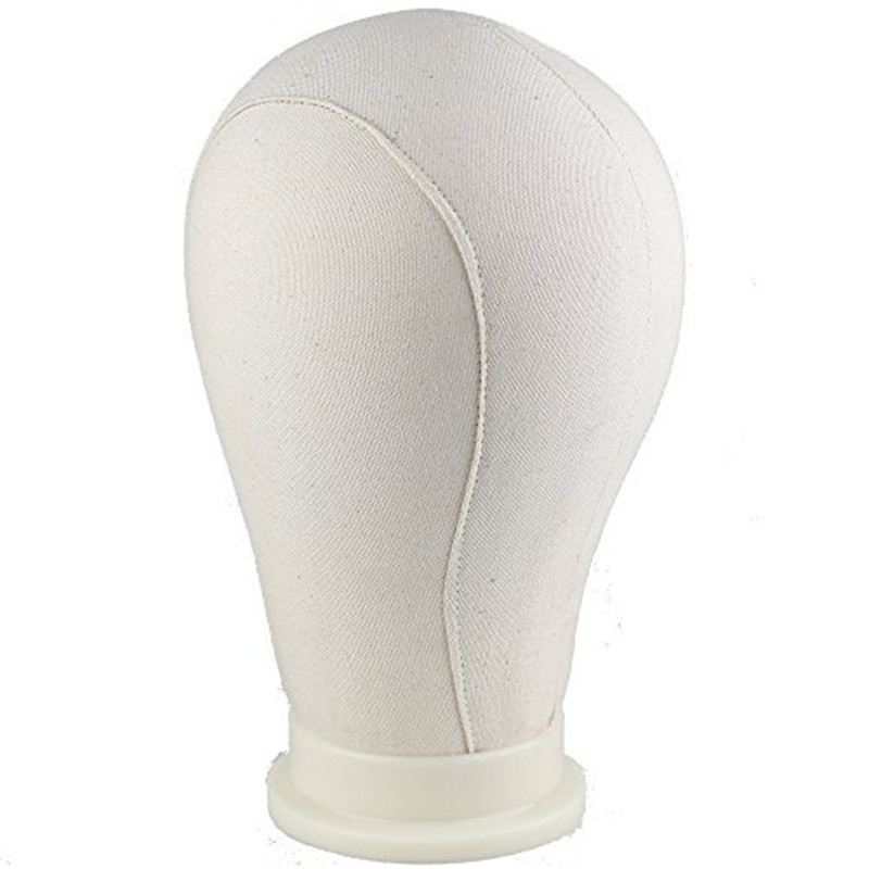 Water Repellant Canvas Wig Head for Wig Making Styling and Display Premium Quality Wig Stand
