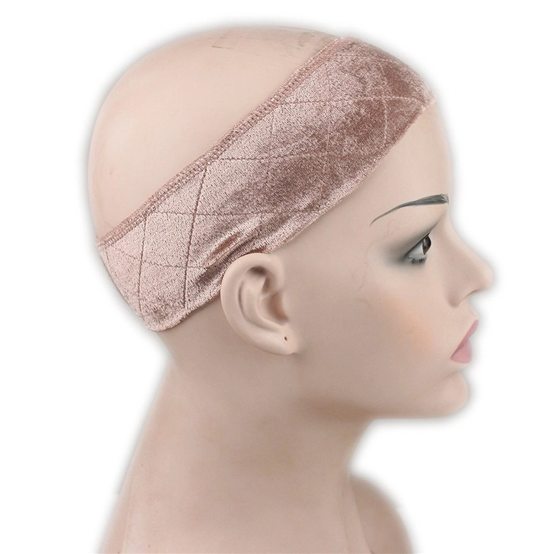 Wig Grip Flexible Velvet Wig Band Scarf Head Hair Band Adjustable Elastic Comfort Headband Fastern
