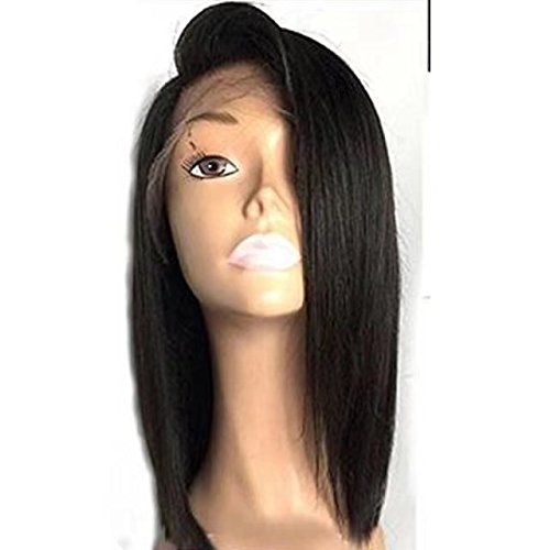 Deep Part 13x6 Short Bob 150% Density Lace Front Wigs for Black Women Brazilian Human Hair Glueless Silky Straight Lace Wig