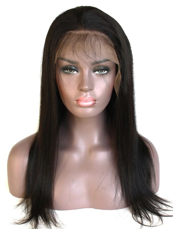 Brazilian Human Hair Straight Style 150% Density 13x6 Lace Wigs Natural Color