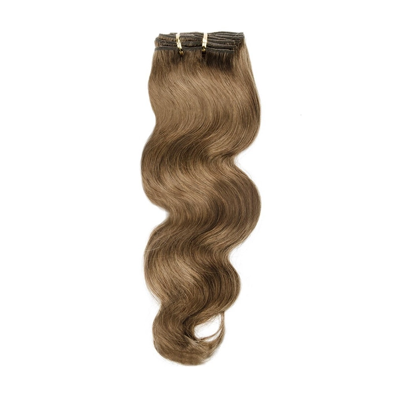 Brazilian Hair Clip In Hair Extensions Body Wave Remy Hair #8 Colored Hair Hxtensions