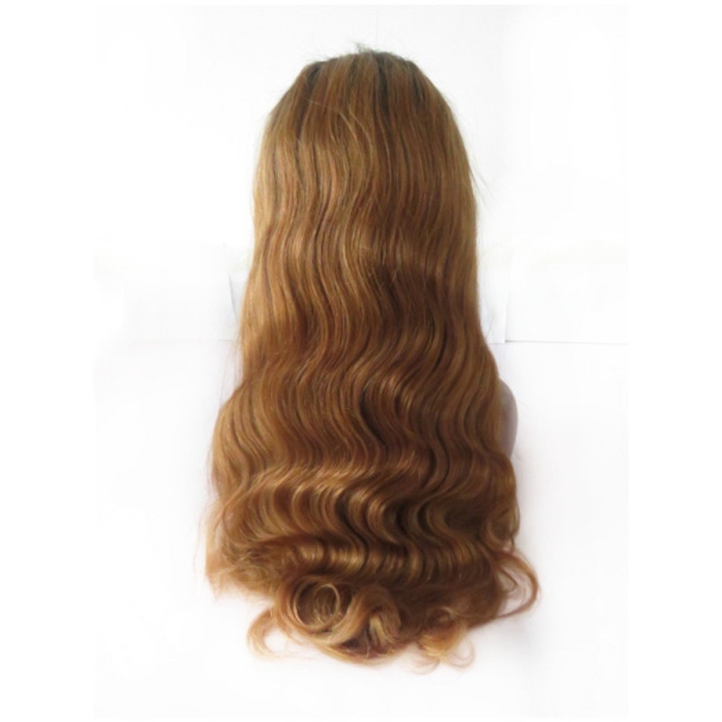 Ombre Lace Front Wig Two Tone Color #1b/#30 Body wave 13x6 130% Density Brazilian Front Lace Wigs Human Hair with Baby Hair