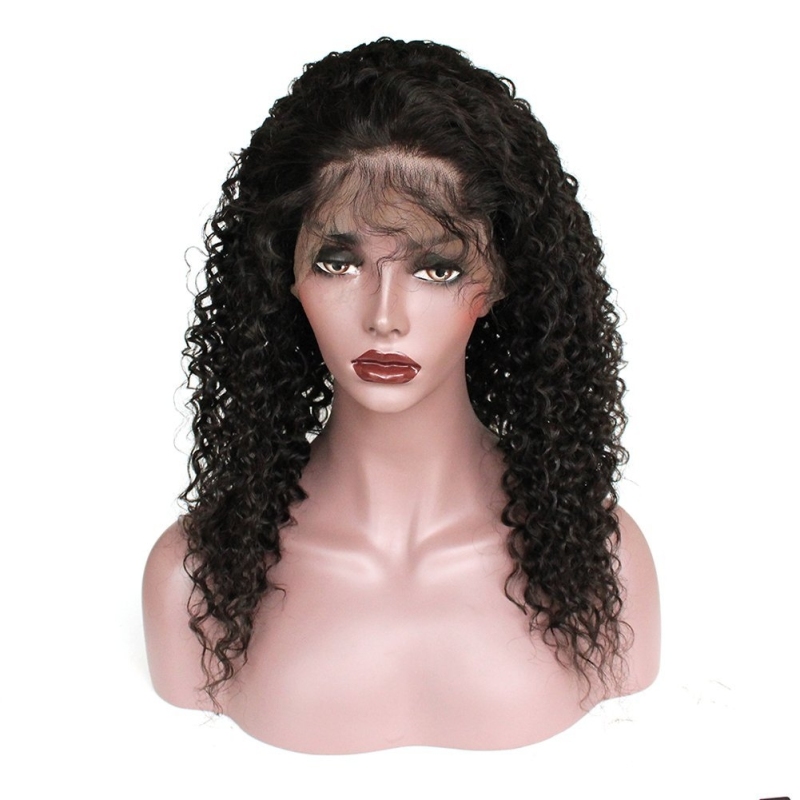 130% Density Deep Curly 13x6 Lace Frontal Wig Brazilian Human Hair Wigs Pre Plucked Lace Front Human Hair Wigs For Black Women With Baby Hair Natural