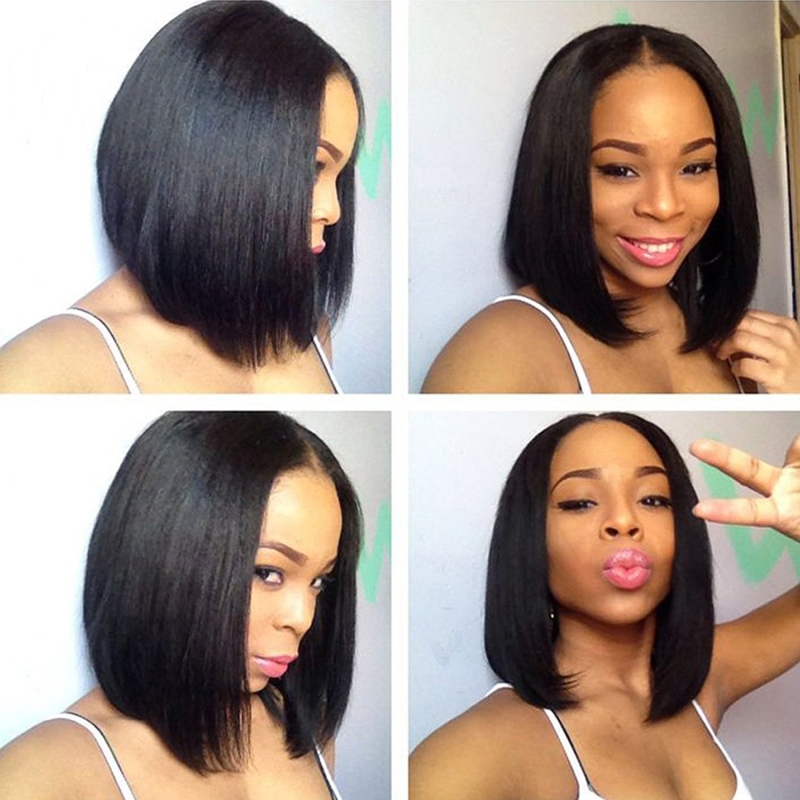 13x6 Lace Front Wig Short Bob Wigs for Black Women Full Lace Front Wigs Silky Straight Human Hair Bob Short Pixie Cut Wig