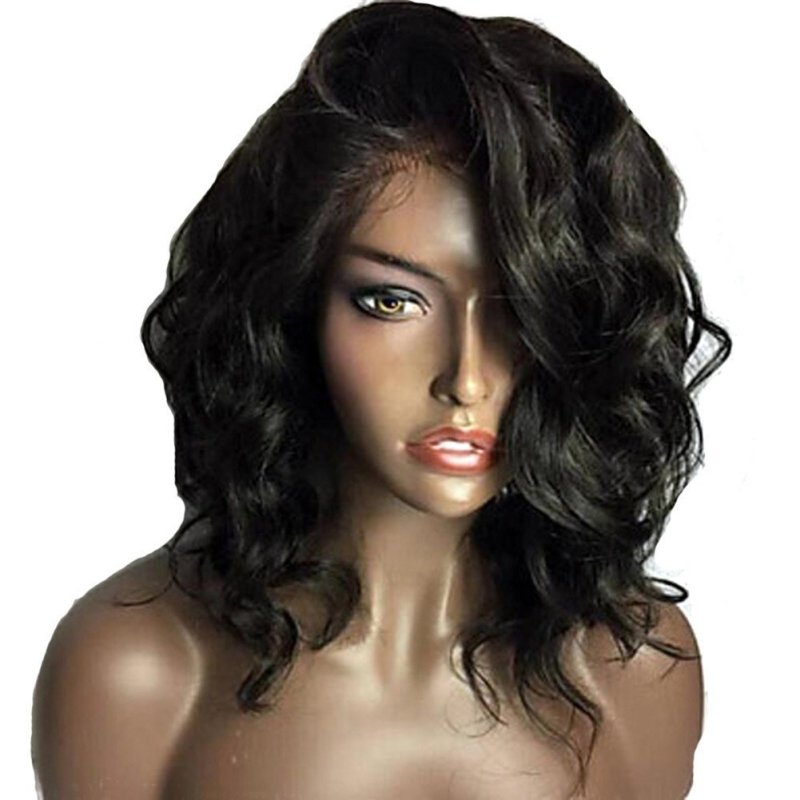 Short 13x6 Lace Front Wigs 130% Density Human Hair Natural Wave Bob Wig Brazilian Glueless Full Lace Wig With Baby Hair For Black Women