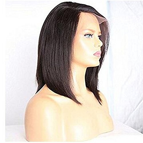 Deep Part 13X6 Short Lace Front Wigs Silky Straight Bob Wig Side Part Human Hair Wigs Remy Hair Brazilian Hair Wgs for Black Women