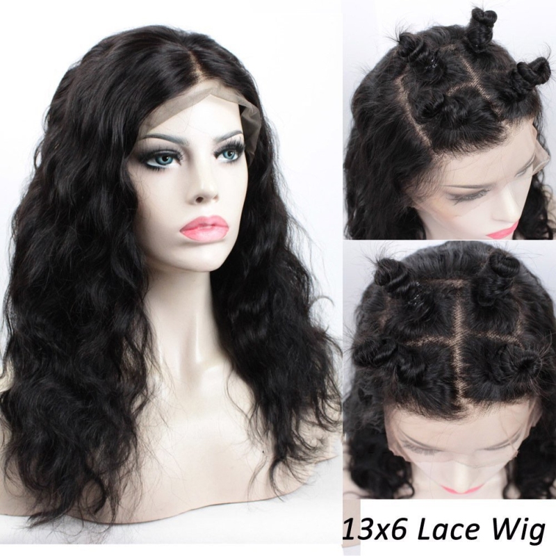 Brazilian Remy Human Hair 13x6 Lace Front Wigs with Baby Hair Glueless Body Wave Lace Wigs for Black Women