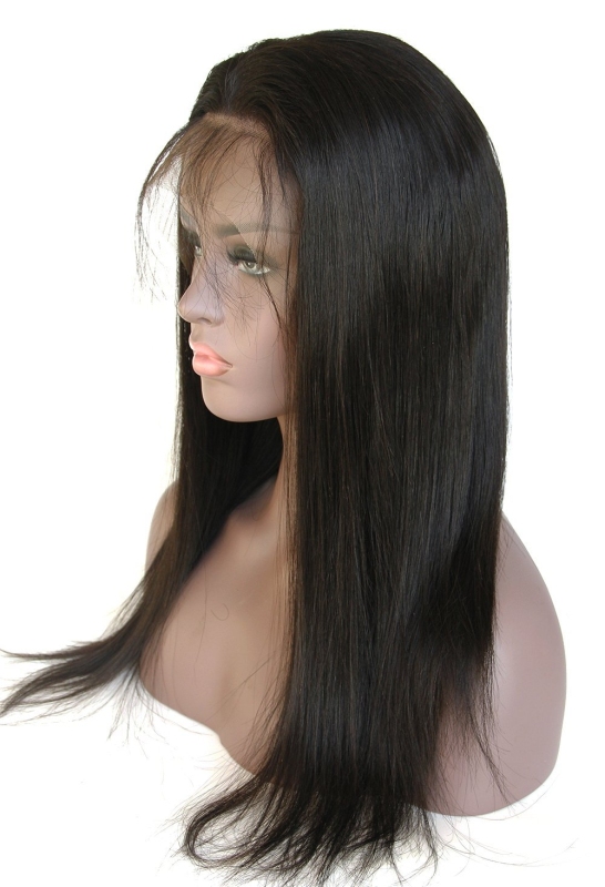 Brazilian Human Hair Straight Style 150% Density 13x6 Lace Wigs Natural Color