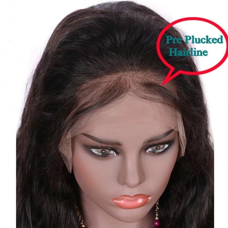 Pre Plucked Wavy Human Hair Wigs for Black Women 13X6 Deep Part Lace Front Brazilian Hair Wigs with Baby Hair Pre Plucked Wigs
