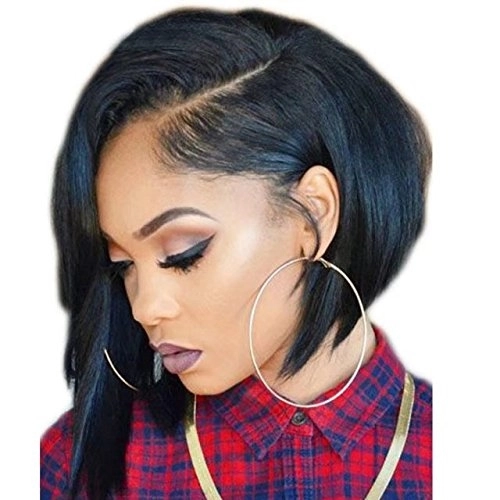 150% Density Brazilian Straight Human Hair Bob Wig Unprocessed Short Human Hair Lace Front Wigs 13x6 Lace Frontal for Black Women
