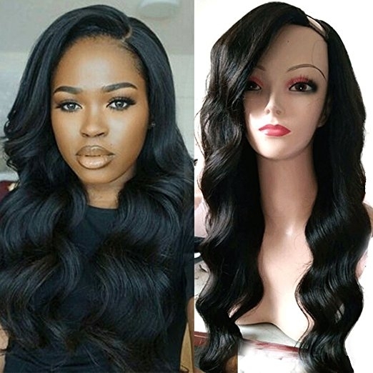 U Part Wig Brazilian Hair Loose Body Wave Hair Glueless U Part Real Human Hair Wigs For Natural Color